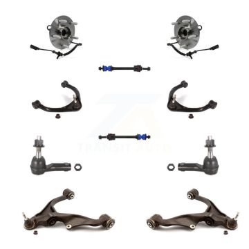 Front Bearing Lower Upper Control Arm Outer Tie Rod Link Kit (10Pc) For Ram 1500 Classic K7T-111168