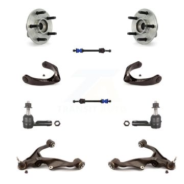 Front Bearing Lower Upper Control Arm Outer Tie Rod & Link Kit (10Pc) For Dodge Ram 1500 K7T-111170