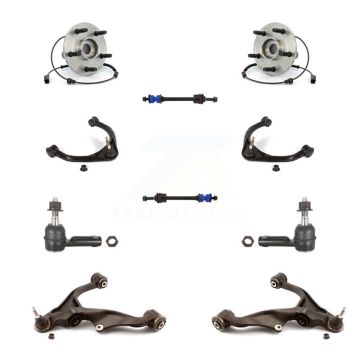 Front Bearing Lower Upper Control Arm Outer Tie Rod & Link Kit (10Pc) For Ram 1500 Dodge K7T-111172