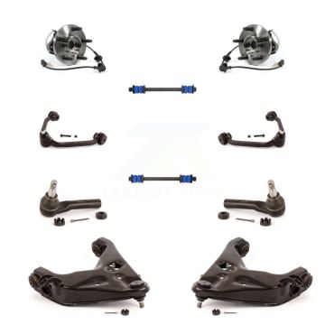 Front Hub Bearing Lower Upper Control Arm Outer Tie Rod & Link Kit (10Pc) For Mazda B4000 K7T-111175