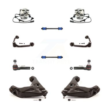 Front Bearing Lower Upper Control Arm Outer Tie Rod Link Kit (10Pc) For Ford Ranger Mazda K7T-111180