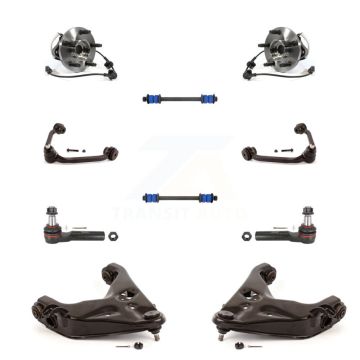 Front Bearing Lower Upper Arm Outer Tie Rod & Link Kit (10Pc) For Ford Ranger Mazda B4000 K7T-111182
