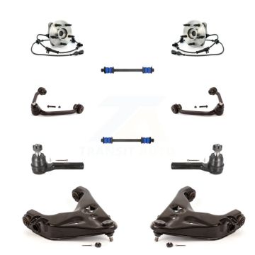 Front Bearing Lower Upper Control Arm Outer Tie Rod Link Kit (10Pc) For Ford Explorer 4WD K7T-111184