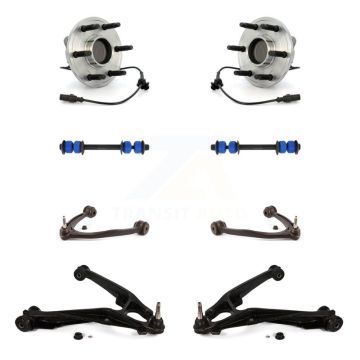 Front Bearing Lower Upper Control Arm Link Kit (8Pc) For Chevrolet GMC Sierra 1500 Tahoe K7T-111186