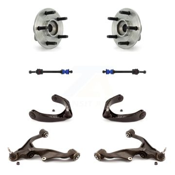 Front Bearing Lower Upper Control Arm Link Kit (8Pc) For Dodge Ram 1500 With 5 Lug Wheels K7T-111198