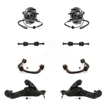 Front Bearing Lower Upper Control Arm & Link Kit (8Pc) For Ford F-150 Expedition Lincoln K7T-111206