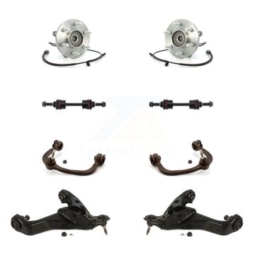 Front Hub Bearing Lower Upper Control Arm with Ball Joint & Link Kit (8Pc) For Ford F-150 K7T-111208
