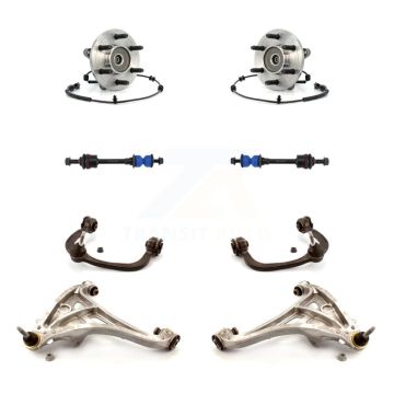 Front Bearing Lower Upper Control Arm & Link Kit (8Pc) For Ford F-150 Lincoln Mark LT 4WD K7T-111214