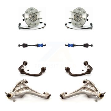 Front Bearing Lower Upper Control Arm & Link Kit (8Pc) For Ford F-150 Lincoln Mark LT 4WD K7T-111215