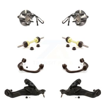 Front Hub Bearing Lower Upper Control Arm Link Kit (8Pc) For Ford Expedition Lincoln RWD K7T-111216