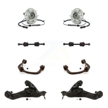 Front Bearing Lower Upper Control Arm with BJ Link Kit (8Pc) For Ford Expedition Lincoln K7T-111217