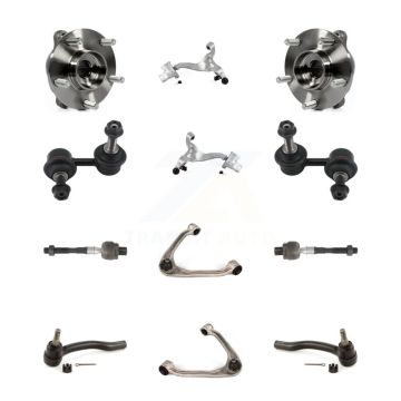 Front Bearing Lower Upper Control Arm Outer Inner Tie Rod & Link Kit (12Pc) For INFINITI K7T-111221