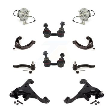 Front Bearing Lower Upper Control Arm Outer Tie Rod & Link Kit (10Pc) For Nissan Frontier K7T-111228