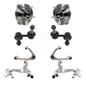Front Bearing Lower Upper Control Arm with BJ Link Kit (8Pc) For INFINITI G37 G35 G25 Q40 K7T-111236
