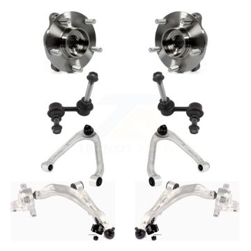 Front Hub Bearing Lower Upper Control Arm Link Kit (8Pc) For INFINITI FX35 QX70 FX50 FX37 K7T-111240