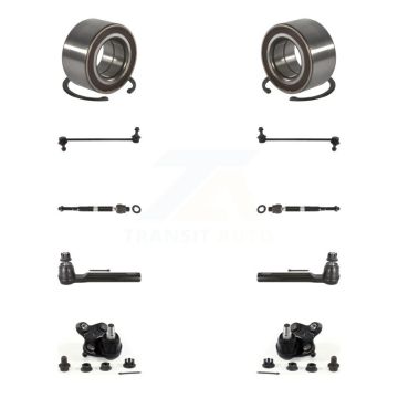 Front Wheel Bearing Lower Ball Joint Outer Inner Tie Rod & Link Kit (10Pc) For Honda CR-V K7T-111303