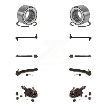 Front Bearing Lower Ball Joint Outer Inner Tie Rod End Link Kit (10Pc) For Toyota Sienna K7T-111311
