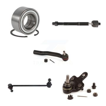 Front Right Wheel Bearing Link kit Lower Ball Joint Outer Inner Tie Rod End Kit (5Pc) For K7T-111312