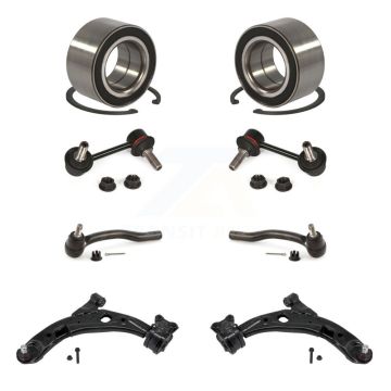 Front Bearing Lower Control Arm Outer Tie Rod End Link Kit (8Pc) For 2007-2015 Mazda CX-9 K7T-111320