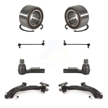 Front Bearing Lower Control Arm w/ Ball Joint Outer Tie Rod Link Kit (8Pc) For Honda CR-V K7T-111328