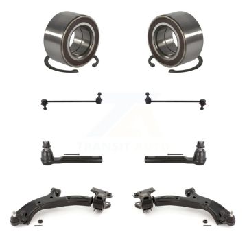 Front Bearing Lower Control Arm w/ Ball Joint Outer Tie Rod Link Kit (8Pc) For Honda CR-V K7T-111329