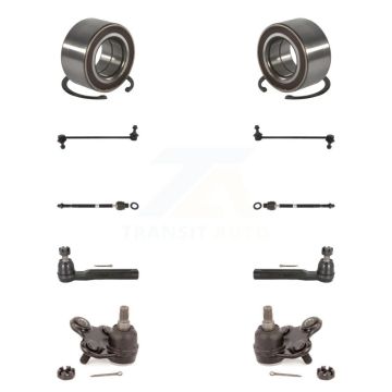 Front Bearing Lower Ball Joint Outer Inner Tie Rod & Link Kit (10Pc) For 07-12 Acura RDX K7T-111330
