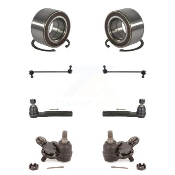 Front Bearing Lower Ball Joint Outer Tie Rod & Sway Bar Link Kit For 2007-2012 Acura RDX K7T-111336