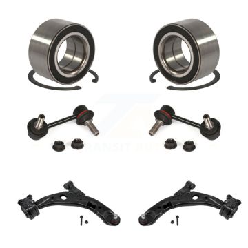Front Bearing Lower Control Arm with Ball Joint & Link Kit (6Pc) For 2007-2015 Mazda CX-9 K7T-111338