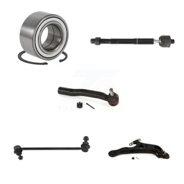 Front Right Bearing Link kit Lower Control Arm With Ball Joint Outer Inner Tie Rod Kit (5Pc) For K7T