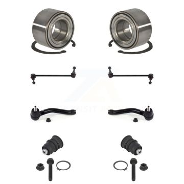 Front Bearing Lower Ball Joint Outer Tie Rod & Link Kit (8Pc) For Nissan Micra Versa Note K7T-111348