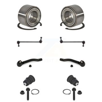 Front Wheel Bearing Lower Ball Joint Outer Tie Rod Link Kit (8Pc) For Nissan Kicks Versa K7T-111349