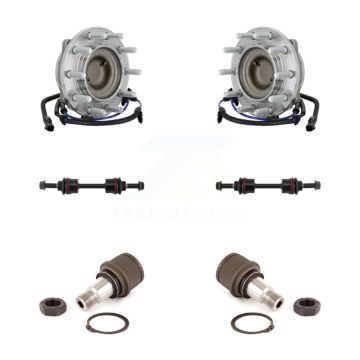 Front Hub Bearing Lower Ball Joint Sway Bar Stabilizer Link Kit For Ford F-450 Super Duty K7T-111383