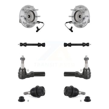 Front Bearing Lower Ball Joint Outer Tie Rod & Link Kit For GMC Chevrolet Sierra 2500 HD K7T-111400