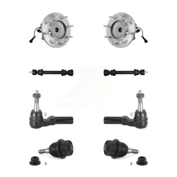 Front Bearing Lower Ball Joint Outer Tie Rod & Link Kit For GMC Sierra 3500 HD Chevrolet K7T-111401