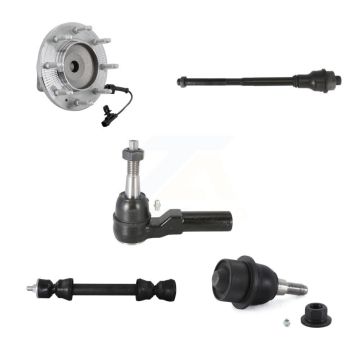 Front Hub Bearing Link kit Lower Ball Joint Outer Inner Tie Rod Kit (5Pc) For GMC Sierra K7T-111412