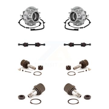 Front Bearing Upper Lower Ball Joint & Sway Bar Link Kit For Ford F-350 Super Duty F-450 K7T-111440