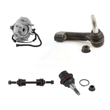 Front Right Hub Bearing Link kit Lower Ball Joint & Outer Tie Rod Kit For Ford F-150 RWD K7T-111455