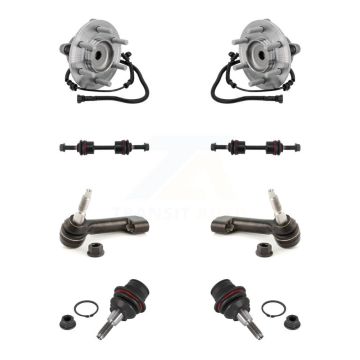 Front Bearing Lower Ball Joint Outer Tie Rod Link Kit (8Pc) For 2015-2017 Ford F-150 RWD K7T-111475
