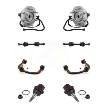 Front Bearing Lower Ball Joint Upper Control Arm Link Kit (8Pc) For Ford F-150 K7T-111494