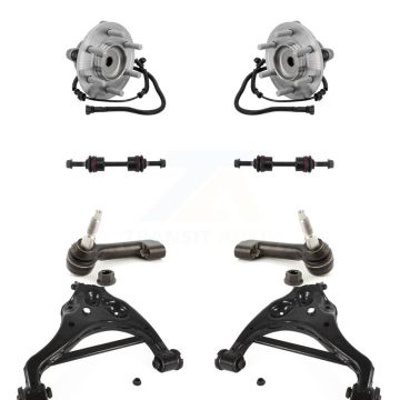 Front Bearing Lower Control Arm w/ Ball Joint Outer Tie Rod Link Kit (8Pc) For Ford F-150 K7T-111510