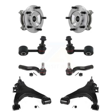 Front Bearing Lower Control Arm Outer Tie Rod & Link Kit (8Pc) For Toyota Tundra Sequoia K7T-111610