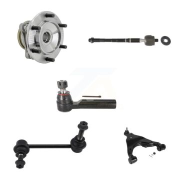 Front Left Hub Bearing Link kit Lower Control Arm With Ball Joint Outer Inner Tie Rod Kit (5Pc) For