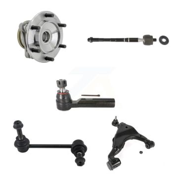 Front Right Hub Bearing Link kit Lower Control Arm With Ball Joint Outer Inner Tie Rod Kit (5Pc) For