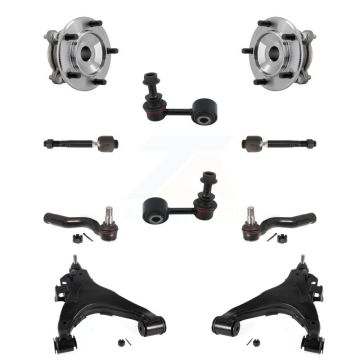 Front Bearing Lower Control Arm Outer Inner Tie Rod Link Kit (10Pc) For Toyota Tundra RWD K7T-111630