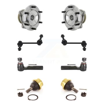 Front Bearing Lower Ball Joint Outer Tie Rod & Sway Bar Link Kit (8Pc) For Toyota Tacoma K7T-111644