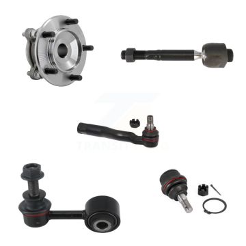 Front Right Hub Bearing Link kit Lower Ball Joint & Outer Inner Tie Rod Kit (5Pc) For RWD K7T-111673