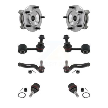Front Bearing Lower Ball Joint Outer Tie Rod Link Kit (8Pc) For Toyota Tundra Sequoia RWD K7T-111674