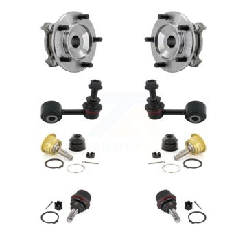 Front Hub Bearing Upper Lower Ball Joint And Link Kit (8Pc) For Toyota Tundra Sequoia RWD K7T-111684