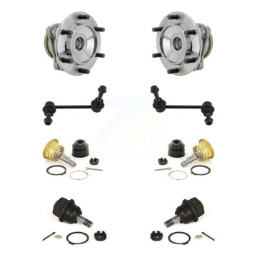 Front Hub Bearing Upper Lower Ball Joint Link Kit (8Pc) For Toyota 4Runner FJ Cruiser RWD K7T-111685