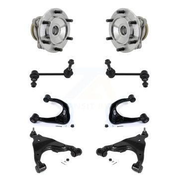Front Bearing Lower Upper Control Arm with Ball Joint & Link Kit (8Pc) For Toyota Tacoma K7T-111699